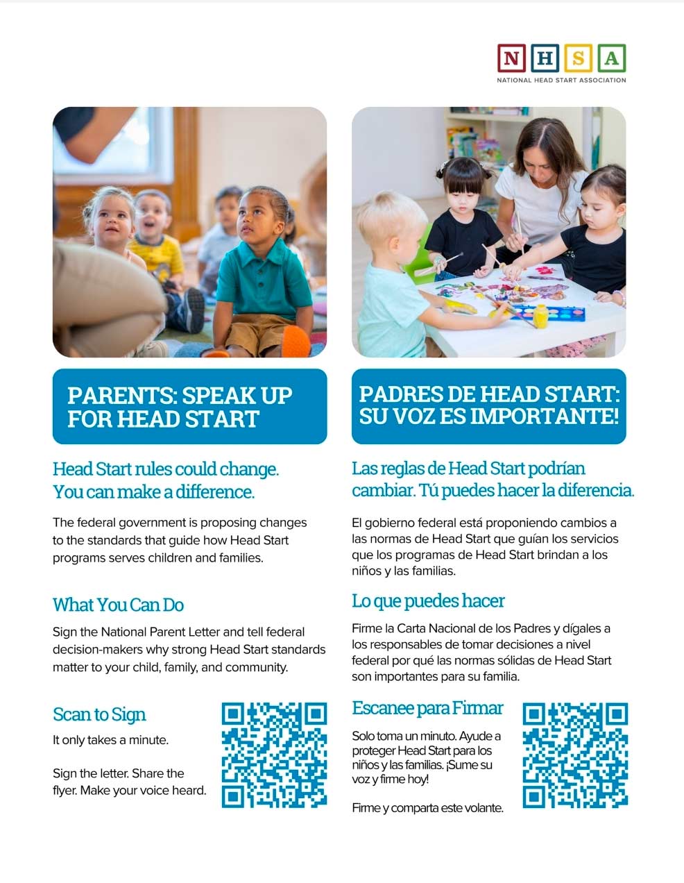 headstart advocacy flyer